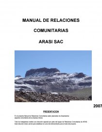 Manual de Relaciones Comunitarias.. Página 1