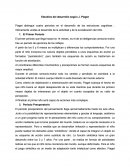 Estudios del desarrollo Según J. Peaget.