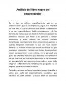 Análisis del libro negro del emprendedor.
