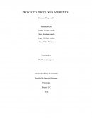 PROYECTO PSICOLOGÍA AMBIENTAL