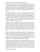 ¿Quién creo que soy? , ¿Quién quiero ser y que quiero ser?