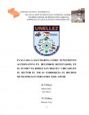El presente ensayo se realizara en el fundo “El Roble San Miguel “