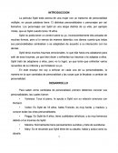 Ensayo película Sybil trata acerca de una mujer con un trastorno de personalidad múltiple