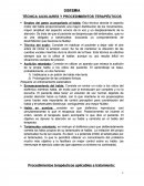 DISFEMIA TÉCNICA AUXILIARES Y PROCEDIMIENTOS TERAPÉUTICOS