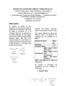 SINTESIS DE FLUORESCEÍNA: EMISIÓN Y ABSORCIÓN DE LUZ