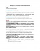 TEMA I INTRODUCCIÓN A LA ECONOMIA