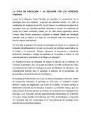 LA ÉTICA EN PSICOLOGÍA Y SU RELACIÓN CON LOS DERECHOS HUMANOS.