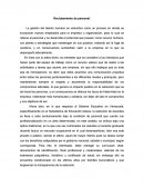 Reclutamiento de personal.