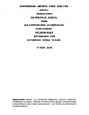 LAS EXPRESIONES ALGEBRAICAS