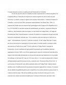 Na aproximación en torno a la tipificación del Feminicidio en Colombia