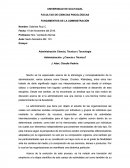 Fundamentos de la Administración, Origen. Administración Ciencia, Técnica o Tecnología