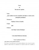 Teoría Cuantitativa del dinero.