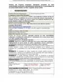 Propósito del Proyecto y Resultados esperados