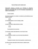 Guía de Observación Institucional