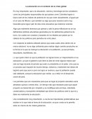 La educación en el contexto de la crisis global