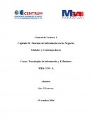 Capítulo 01: Sistemas de Información en los Negocios Globales y Contemporáneos
