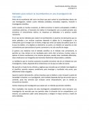 Métodos para reducir la incertidumbre en una investigación de mercados