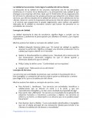 La Calidad en los servicios y la satisfacción del cliente.