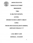 Las causas y consecuencias que se derivan del maltrato infantil