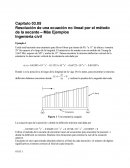 Capitulo 03.05 Resolución de una ecuación no lineal por el método de la secante – Más Ejemplos