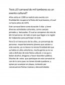 Tesis ¿El carnaval de mil tambores es un evento cultural?.
