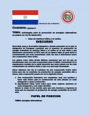 TEMA: estrategias para la promoción de energías alternativas en países en vía de desarrollo: