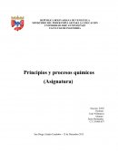 Principios y procesos químicos