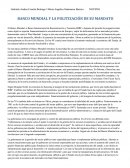 BANCO MUNDIAL Y LA POLITIZACIÓN DE SU MANDATO