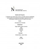 La Relación que existe entre el Amor y el perdón entre los estudiantes de pre-grado de la facultad de Psicología e Ingeniería Civil en la Universidad Privada del Norte en la sede Lima Centro