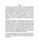 Etica del Supervisor. El supervisor es un elemento clave dentro de cualquier organización