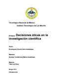 Decisiones éticas en la investigación científica.