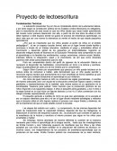Proyecto lectoescritura. Fundamentos Teóricos