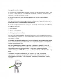Concepto de control estrategico. Página 1