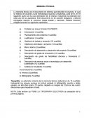 Manual para memoria tecnica