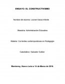 Corrientes contemporáneas en Pedagogía.