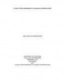 La paz y la ética esbozadas en la coyuntura nacional actual