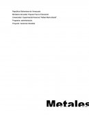 LOS METALES PROCESO DE FABRICACION