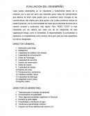 EVALUACION DEL DESEMPEÑO. CAPTACION DEL PERSONAL