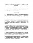 LA CONSULTA POPULAR: ¿UN MECANISMO PARA LA DEMOCRATIZACION EN MEXICO?