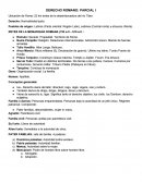 DERECHO ROMANO: PARCIAL I