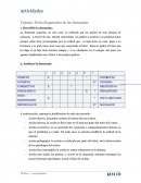 Actividades Trabajo: Ficha diagnóstica de las demandas