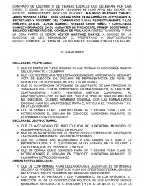 Contrato de usufructo.. Página 1