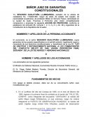SEÑOR JUEZ DE GARANTÍAS CONSTITUCIONALES.