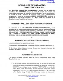 SEÑOR JUEZ DE GARANTÍAS CONSTITUCIONALES.. Página 1
