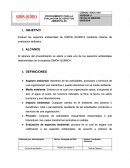 Analisis de riesgos ambientales.