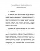 PLAN NACIONAL DE DESARROLLO 2013-2018 MÉXICO INCLUYENTE