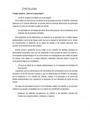 Trabajo práctico: ¿Qué es la psicología?