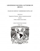 PRÁCTICA 8 “Separación de Diluciones”. Métodos y propiedad aprovechada.
