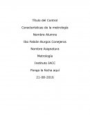 Título del Control Características de la metrología