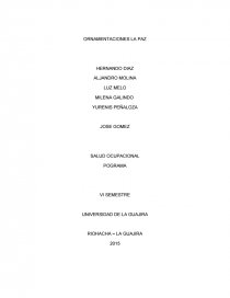 Analisis de puesto de trabajo. ORNAMENTACIONES LA PAZ. Página 1